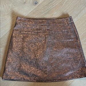 GAP Glittery Copper Mini Skirt